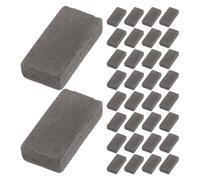 Toyvian 80pcs Grey Simulated Brick Building Blocks for Turtle Tank Steps and Fish Tank Decor, Micro Landscape DIY Miniature Bricks for Terrarium and Aquarium Habitat Accessories