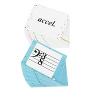 Toyvian 80pcs Music Note Flash Cards for Beginners Portable Rhythm Teaching Tool with Clear Patterns and Bright Colors Staff Notation Learning Cards for Piano Violin Home School and Travel