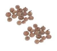 Toyvian 80Pcs Real Acorn Cap Decor Rattan Caps for Wreath Decoration Materials DIY Christmas Home Festival Decorative Ornaments