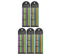Toyvian 80pcs Reusable Highlighter Tape Sticky Tabs for Annotating Books, Pet Material with Enhanced Document Navigation, Long and Short Highlighting Strips Page Markers, for Home