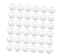 Toyvian 80pcs White Plastic Rattle Inserts for Compact Hand Bell Replacement Parts for Stuffed Animals DIY Noise Maker Balls for Repair and Craft Projects