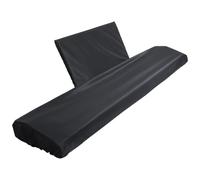 Toyvian 88 Pcs Stretchable Piano Keyboard Cover Protective Dustproof Composite Cloth Black Easy to Put and Take off Sunlight Resistant for Electronic Piano Keyboard