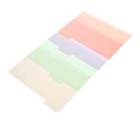 Toyvian 8pcs A5 Paper Tab Dividers for Ring Binders, Multicolour Index Dividers with Vertical Tabs, 20-Hole Loose Leaf Section Separators for Quick Reference and Document Organisation