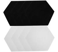 Toyvian 8pcs Acoustic Wall Panels Sound Insulation Blocks Self-adhesive Fluted Design for Safe and Use