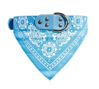 Toyvian 8pcs Adjustable Dog Bandana Collar with Adorable Cat Pattern Printed Fabric, Comfy Design and Extra Holes for Adjustment, Suitable for Cats and Dogs on Christmas Day Random Color