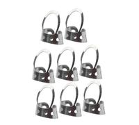 Toyvian 8pcs Adjustable Silver Stainless Steel Banjo Thumb Picks and Hollowed Index Finger Plectrums Set for Guitar and Banjo Players