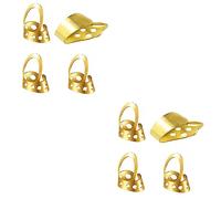 Toyvian 8pcs Adjustable Thumbpick Plectrum for Electric Guitar Banjo Ukulele Mandolin Picks Smooth Feel