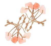 Toyvian 8pcs Animal Lick Salt Block Salt Lick for Deer Salt Blocks for Deer Goat Chew Rope Rabbit Licking Blocks Natural Salt Brick Horse Lick Salt Rope Goat Salt Block Mineral Orange