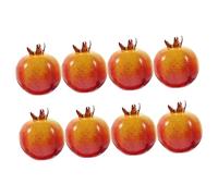 Toyvian 8pcs Artificial Fake Fruits Simulation Pomegranates Fake Pomegranate Fruit Fake Pomegranates Fake Fruit Props Faux Display Fruits Decor Dining Table Fake Bread High Density Foam