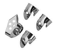 Toyvian 8pcs Banjo Picks Metal Finger Picks for Guitar Ukulele Plectrum for Stringed Instruments