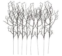 Toyvian 8pcs Black Artificial Branches Decorative Plant Stems Made of Plastic for DIY Craft Projects and Home Decor Suitable for Evening Party and Business Settings