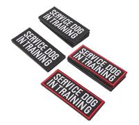 Toyvian 8pcs Dog in Training Vest Patches with Hook Backing for Dog Harness, Nylon Material, Stain Resistant Design for Training and Outdoor Environments