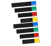 Toyvian 8pcs Elastic Belt Dampener Cymbal Pad for Drumming Practice Pad Cymbal Mute Drum Kit Parts Accessories Random Ribbon Stripe