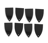 Toyvian 8pcs Electric Bass Accessories Guitar Maintenance Accessories Replacement Covers for Truss Rod Neck Plate Bass Rod Cover Electric Guitar Repairs Black Plastic