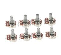 Toyvian 8pcs Guitar Audio Potentiometer Kit Bk Linear Taper Volume Tone Control Parts Durable Construction for Electric Guitar Repair and Replacement