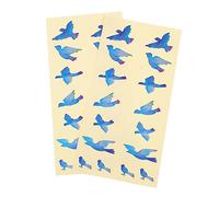 Toyvian 8pcs Guitar Fretboard Sticker Beautiful Birds Shape Decal for Guitar Fingerboard for Inlay Stickers Random Color