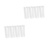 Toyvian 8pcs Guitar Slider Practical Slider Finger Electric Guitar Glass Slides for Musical Instrument for Acoustic and Live Performance