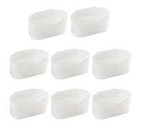 Toyvian 8pcs Hanging Sauce Bag Holder for Fridge - Plastic Mini Storage Boxes with Hooks, Refrigerator Organizer Rack Set for Kitchen Seasoning Packet Storage