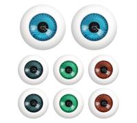 Toyvian 8Pcs Hollow Eyeball Props for Halloween Realistic Half-Round Plastic Eyeballs for Horror Costume Party Decorations and Cosplay Accessories 1In Size