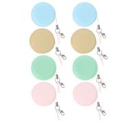 Toyvian 8pcs Macaron Phone Screen Cleaner Wipes with Lanyard Plastic