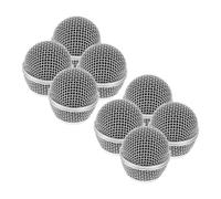 Toyvian 8pcs Microphone Head Cover Mesh Replacement Grille for Dynamic Mic Metal Mesh Head Foam for Portable Microphone Mic Accessories for Cordless Parts