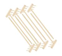 Toyvian 8pcs Mini Bamboo Tea with Rake for Zen Garden Accessories Compact Bamboo Craft with Sand Garden Tool for Desktop Meditation and Relaxation