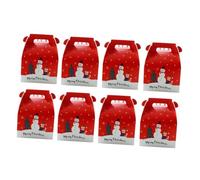 Toyvian 8pcs Mini Christmas Elements Design Candy Boxes for Christmas Sweet Packaging Stylish Craft Box Style for Chocolates