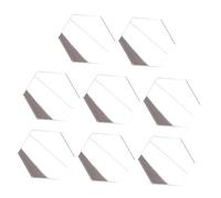 Toyvian 8pcs Mini Mirrors for Dollhouse Decor Lightweight Portable Mini House Mirror Ornaments for Scene Accessories Silver Tone