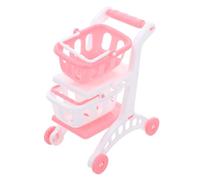 Toyvian 8pcs Mini Supermarket Handcart for Dual Compact Grocery Cart with Safe Realistic Materials Portable Storage Trolley for Role Play and Imaginative Playtime