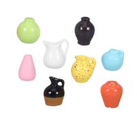 Toyvian 8pcs Mini Vase Magnets 3d Flower Pot Cute Vase Small Magnets Plastic Versatile Decoration Resist Fading and Wear Unique Design Artistic Decoration for Whiteboard Random Color