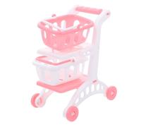 Toyvian 8pcs Miniature Grocery Cart for Realistic Plastic Shopping Handcarts with Compact Design Lightweight Pretend Play to Boost Imagination and Role Play Creativity at Home