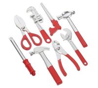 Toyvian 8Pcs Miniature House Tool Compact Pretend Play Accessories for Dollhouse Decoration Tiny Simulated Hammer and Wrench to Cultivate Creativity and Hands Skills