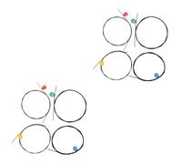 Toyvian 8pcs Nylon Ukulele Strings c Durable Black Replacement Parts for Enhanced Brightness and Volume Tone Sweet Timbre for Ukulele Players