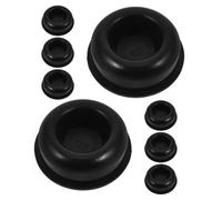 Toyvian 8pcs Punching Bag Water Inlet Cap, Base Stability Plug, Plastic Black Leakproof Cap for Freestanding Punching Bags, Home Gym Workouts and Fitness Training