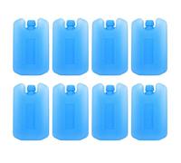 Toyvian 8pcs Reusable Air Conditioner Ice Packs Cooling Gel Blocks for Fans and Cool Bags Lightweight Freezer Packs for Camping Picnic and Outdoor Use