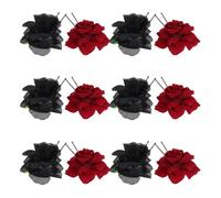 Toyvian 8pcs Rose Hairpin Floral Shaped Hair Clips Realistic Artificial Flower Hairpins for Wedding Evening Party Hair Accessories Mini Clips Comb