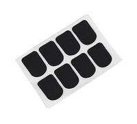 Toyvian 8pcs Saxophone Clarinet Pads Silicone Patches Black Fit for Soprano Sax Clarinet Trumpet Reduces Vibrations