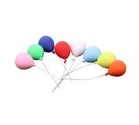 Toyvian 8pcs Scale Dollhouse Accessories Safe Practical Clay Balloons for Micro Landscape Arrangements
