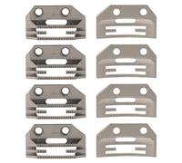Toyvian 8pcs Sewing Machine Feed Dog Teeth for Industrial and Domestic Machines - Gc1-2 Medium Speed Alloy Fabric Feeding Teeth Set - Metal Needle Plate Replacement for Umbrella
