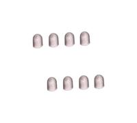 Toyvian 8pcs Silicone Guitar Fingertip Protectors Durable Finger Caps for Ukulele Electric Guitar and Mandolin Comfortable Snug-fit Design for Pain Relief and Protection