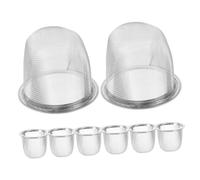 Toyvian 8pcs Stainless Steel Fine Mesh Tea Infuser Basket Reusable Loose Leaf Strainer Insert for Teapots and Cups Filter with Detachable Design for Easy Cleaning