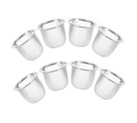 Toyvian 8pcs Stainless Steel Mesh Tea Infuser Filters for Loose Leaf Tea Fine Mesh Strainers for Teapots Reusable Herb Strainers