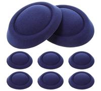 Toyvian 8Pcs Teardrop Fascinator Base Hats for Women DIY Hair Accessories Pillbox Hat for Special Occasions Unique Decoration Craft Use for Festivals