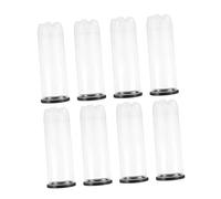Toyvian 8pcs Tennis Storage Barrel Tennis Balls Clear Container Pickleball Accessories Pickleball Canister Clear Holder Plastic Ball Bottle Transparent Pvc
