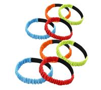 Toyvian 8Pcs Three Legged Race Bands Elastic Tie Straps for Field Day Sports Games Wear Resistant Oxford Cloth Team Building Fun for Adults
