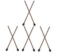 Toyvian 8pcs Tongue Drum Percussion Sticks Wood Percussion Mallets for Beginners Drum Supply Practice Drumstick for Boys and Girls Musical Drumstick Accessory