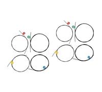 Toyvian 8pcs Ukulele Strings a e c Nylon for Guitar Uke Parts Accessories Black