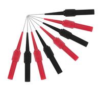 Toyvian 8pcs Ultra Multimeter Needle Probes with Precise Insulation Piercing Tips, Stainless Steel and Nickel-plated Brass Construction for Circuit Board Testing and Electronic Device