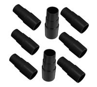 Toyvian 8pcs Vacuum Hose Adapter Kit Vacuum Attachment Converter Black for Secure Connection and Enhanced Cleaning Efficiency