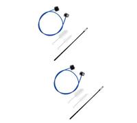 Toyvian 8pcs Vinyl Cleaning Kit Trumpet Snake Brush Brush Casing Cleaning Rod Easy Instrument Set